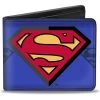 Buckle-Down Mens Buckle-down Pu Bifold - Superman Shield Centered/Shield Stripe Blues Bi Fold Wallet, Multicolor, 4.0 X 3.5 US -Fashion Clothing Store 51AuKvhs7CL. AC SR736920