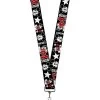 Buckle-Down Lanyard-1.0-Classic Mickey Mouse 1928 Collage Black/Whit