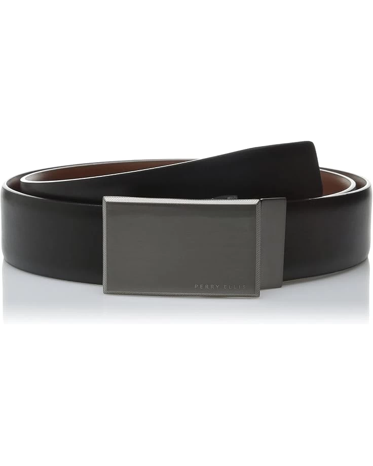 Perry Ellis Men's Portfolio Reversible Patterned Plaque Belt 3 Perry Ellis Men's Portfolio Reversible Patterned Plaque Belt