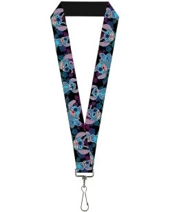 Buckle-Down Lanyard-1.0-Stitch 2-expressions/2-poses Tropical Flora