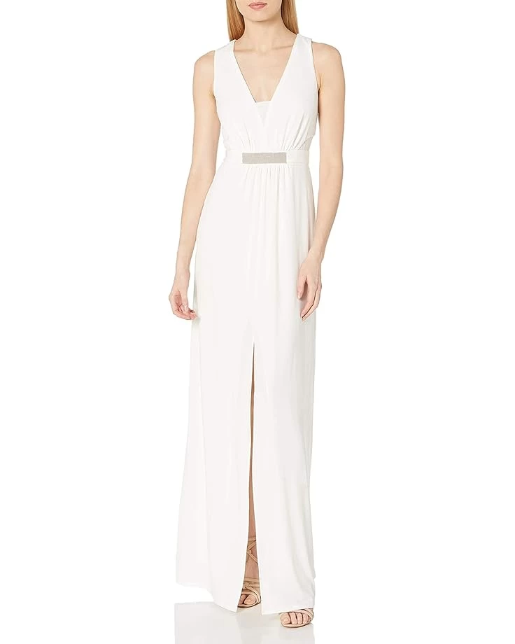 Halston Women's A-line Embellished Jersey Gown 3 Halston Women's A-line Embellished Jersey Gown