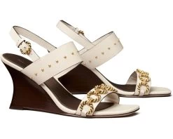 Tory Burch Vintage Plaque Wedge 85 Mm