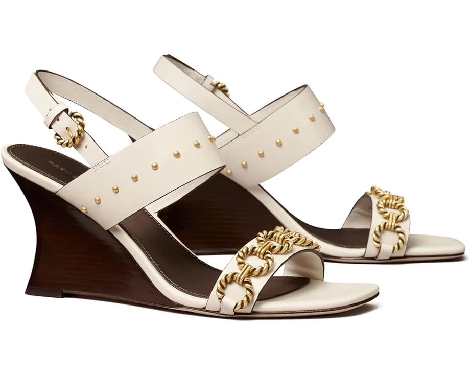 Tory Burch Vintage Plaque Wedge 85 Mm 3 Tory Burch Vintage Plaque Wedge 85 Mm