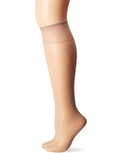 Hanes Silk Reflections Women's 2-Pack Knee High Sandalfoot