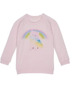 Chaser Kids Rainbow Unicorn Kitty Recycled Bliss Knit Pullover (Toddler/Little Kids)