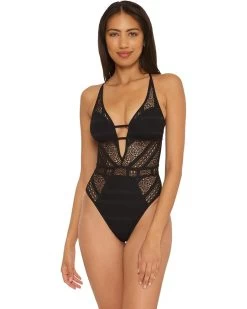 BECCA By Rebecca Virtue Color Play Cochet Paislee High Leg One-Piece