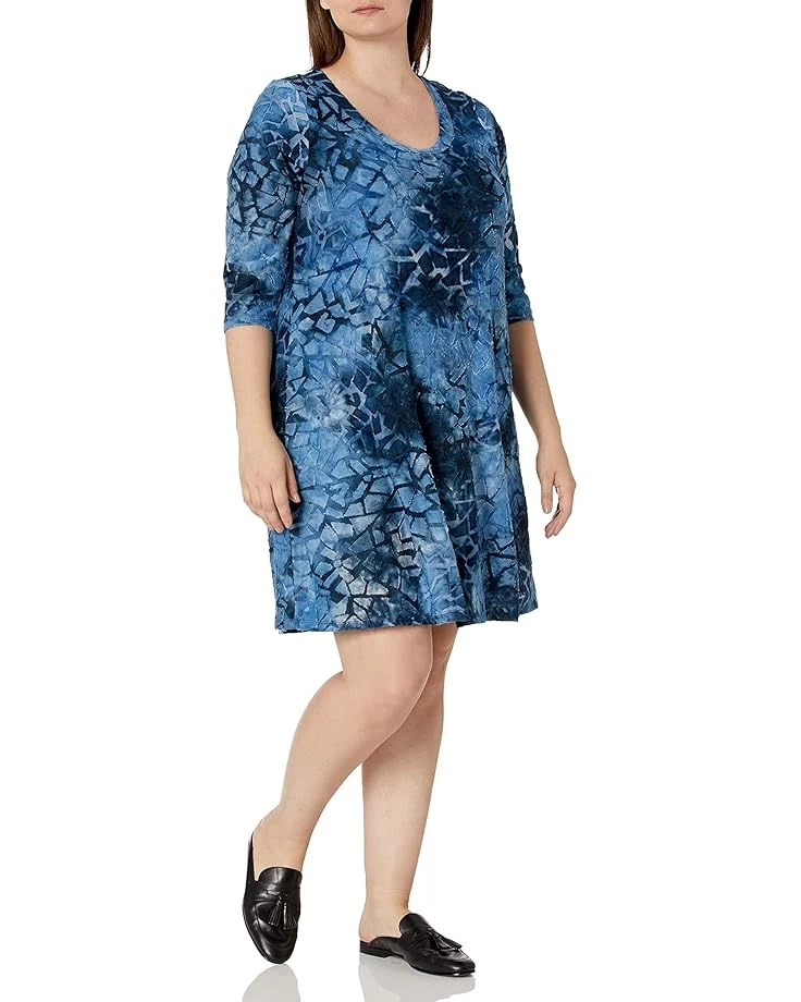 Karen Kane Women's Plus Size 3/4 Sleeve A-line Dress 3 Karen Kane Women's Plus Size 3/4 Sleeve A-line Dress