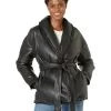 Blank NYC Black Faux Leather Puffer Jacket With Belt Closure -Fashion Clothing Store 71IIvy2bqLL. AC SR736920