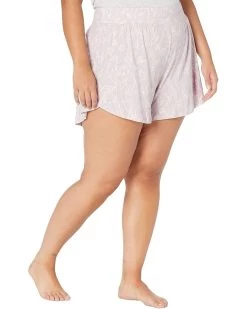 L.L.Bean Plus Size Restore Sleep Shorts Print