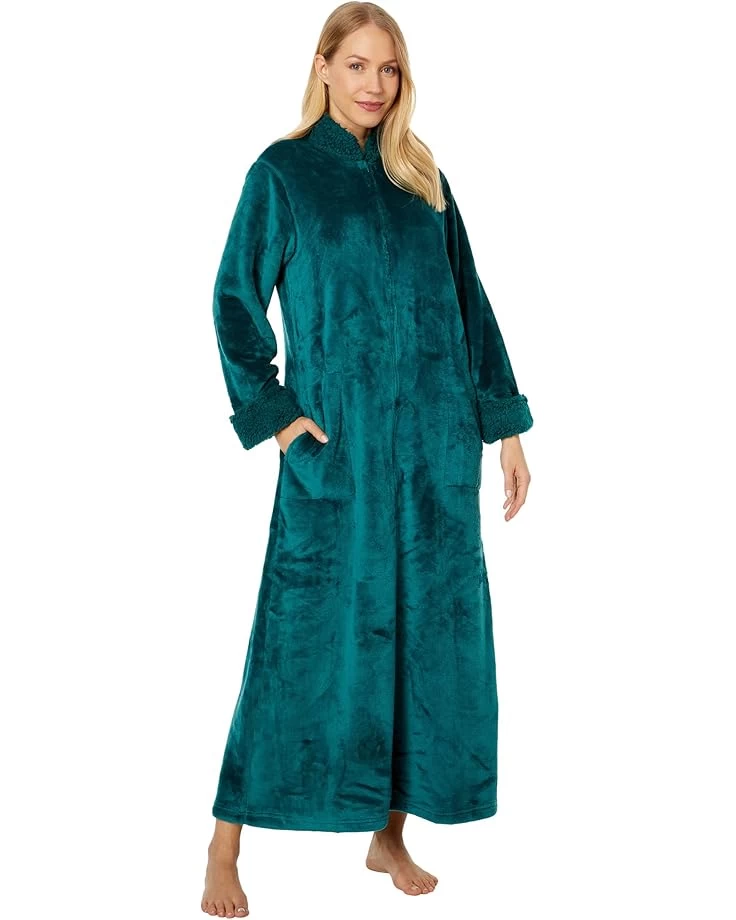 Natori Plush Sherpa Zip Caftan 3 Natori Plush Sherpa Zip Caftan