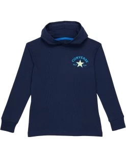 Converse Kids Long Sleeve Hooded Thermal Top (Big Kids)