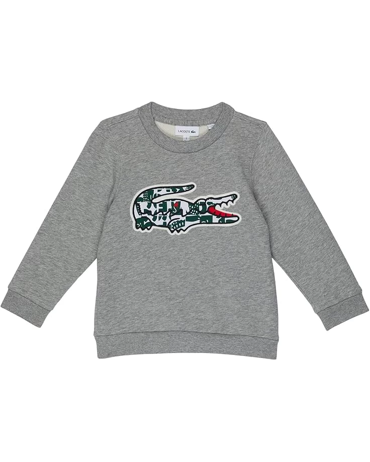 Lacoste Kids Bold Branding Croc Crew Neck (Toddler/Little Kids/Big Kids) 3 Lacoste Kids Bold Branding Croc Crew Neck (Toddler/Little Kids/Big Kids)
