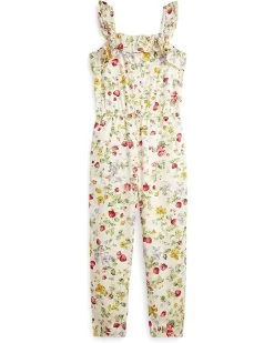 Polo Ralph Lauren Kids Floral Cotton Batiste Jumpsuit (Big Kids)