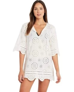SEA LEVEL SWIM Vacation Embroidery Saltcake Tunic Cover-Up