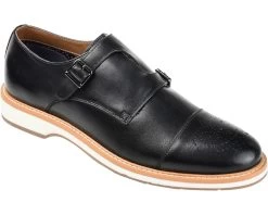 Thomas & Vine Ransom Cap Toe Monk Strap Dress Shoe