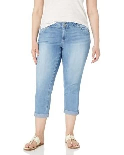 Democracy Women's Plus Size Denim, Ab Solution Crop