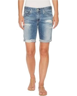 AG Adriano Goldschmied Nikki Shorts In 16 Years Indigo Deluge Destructed
