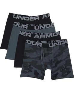 Under Armour Kids 4-Pack Camo Cotton Boxer Set (Big Kids)
