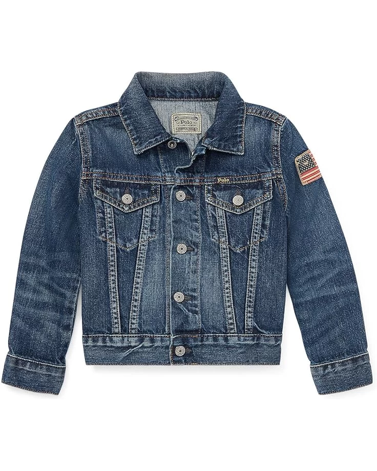 Polo Ralph Lauren Kids Cotton Denim Trucker Jacket (Little Kids) 3 Polo Ralph Lauren Kids Cotton Denim Trucker Jacket (Little Kids)