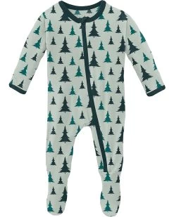 Kickee Pants Kids Print Footie With Zipper (Infant)