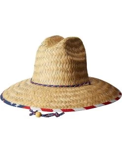San Diego Hat Company Straw Lifeguard W/ Under Brim Print