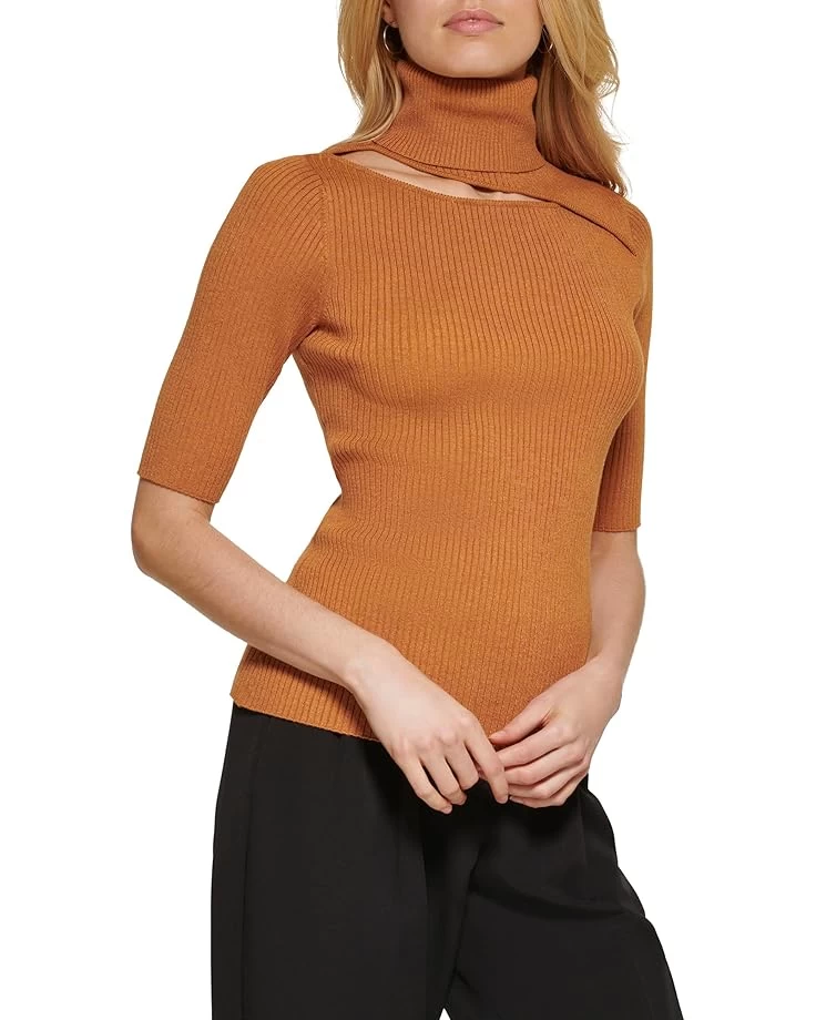 DKNY 3/4 Sleeve Turtleneck Top 3 DKNY 3/4 Sleeve Turtleneck Top