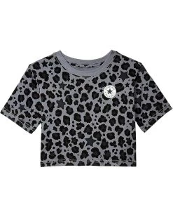 Converse Kids Chuck Patch Leopard Print Short Sleeve T-Shirt (Little Kids)