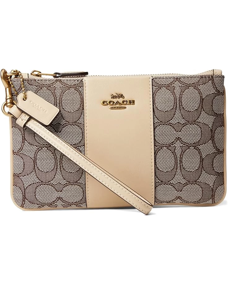 COACH Box Program Signature Jacquard Small Wristlet 3 COACH Box Program Signature Jacquard Small Wristlet
