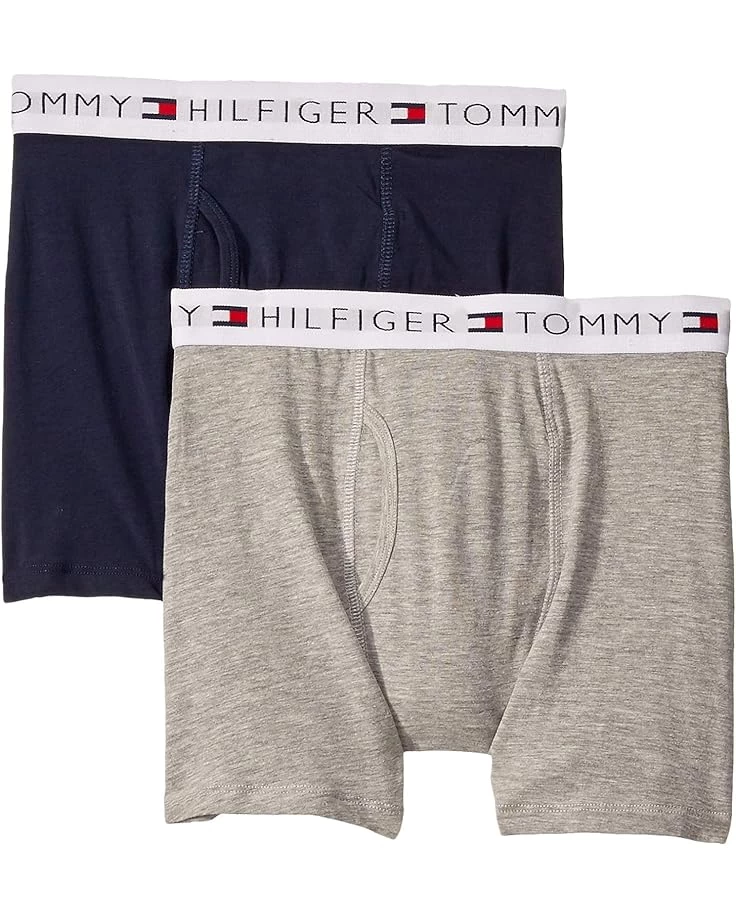 Tommy Hilfiger Kids 2-Pack Solid Boxer Briefs (Little Kids/Big Kids) 3 Tommy Hilfiger Kids 2-Pack Solid Boxer Briefs (Little Kids/Big Kids)