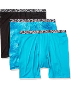 Hanes Men's X-Temp Lightweight Mesh Long Leg Boxer Brief, Assorted Colors