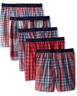 Hanes Men's Yarn Dye Exposed Waistband Boxer-Multiple Packs And Colors