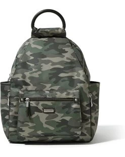 Baggallini New Classic "Heritage" All Day Backpack With RFID Phone Wristlet