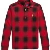 Polo Ralph Lauren Kids Checked Cotton Interlock Pullover (Toddler)