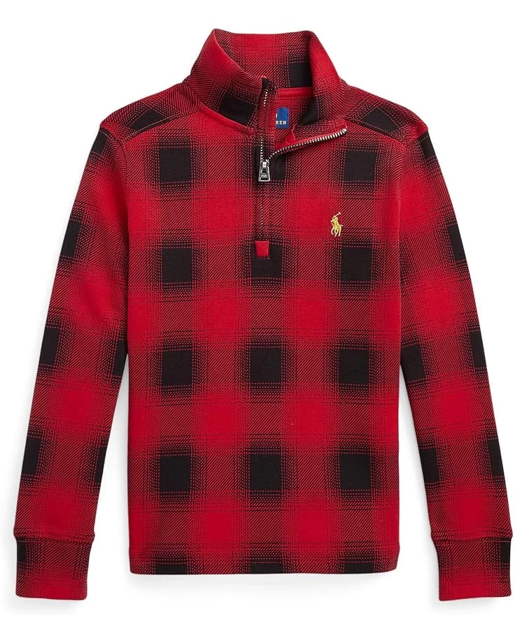 Polo Ralph Lauren Kids Checked Cotton Interlock Pullover (Toddler) 3 Polo Ralph Lauren Kids Checked Cotton Interlock Pullover (Toddler)