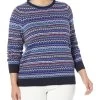Draper James Plus Size Fair Isle Crew Neck Sweater -Fashion Clothing Store 915zUHhIXhL. AC SR736920
